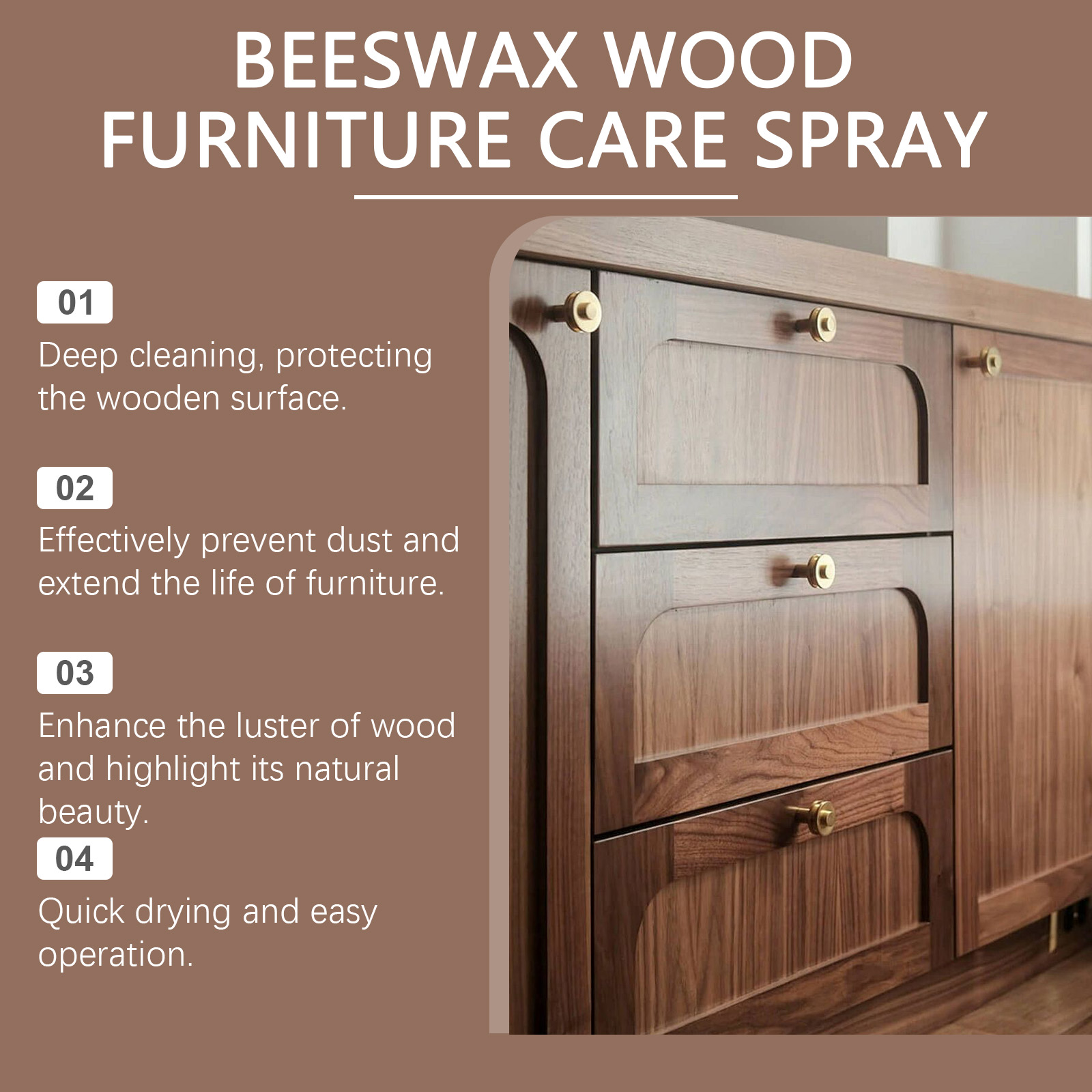 Beeswax Wood Furniture Care Polishing Agent Wood Furniture Renovate Shine Protect Oil Wax Universal