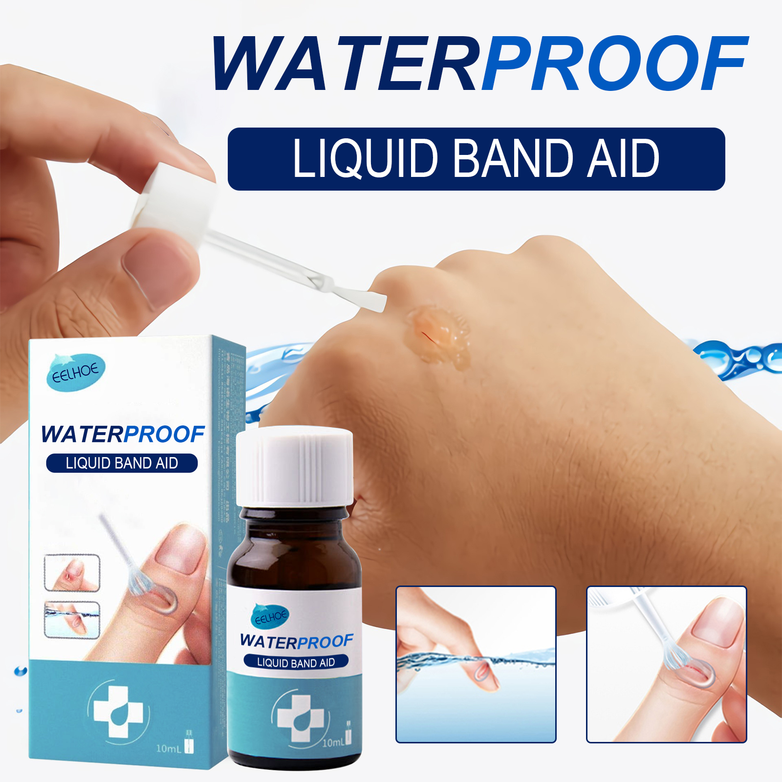 Skin Protective Film Patch Quick Forming Waterproof Breathable Physical Barrier For Minor Cuts And Wounds Daily First Aid Care