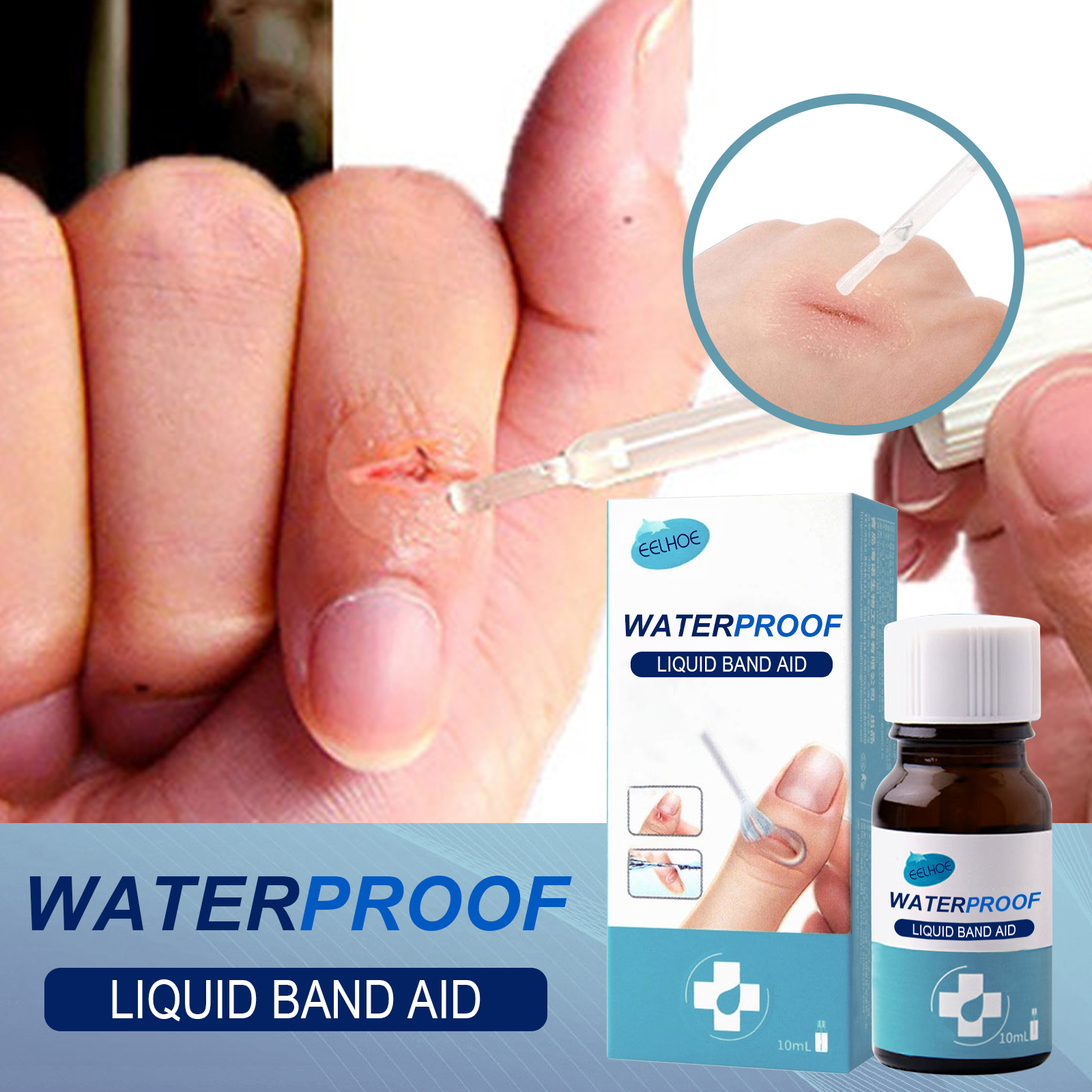 Skin Protective Film Patch Quick Forming Waterproof Breathable Physical Barrier For Minor Cuts And Wounds Daily First Aid Care