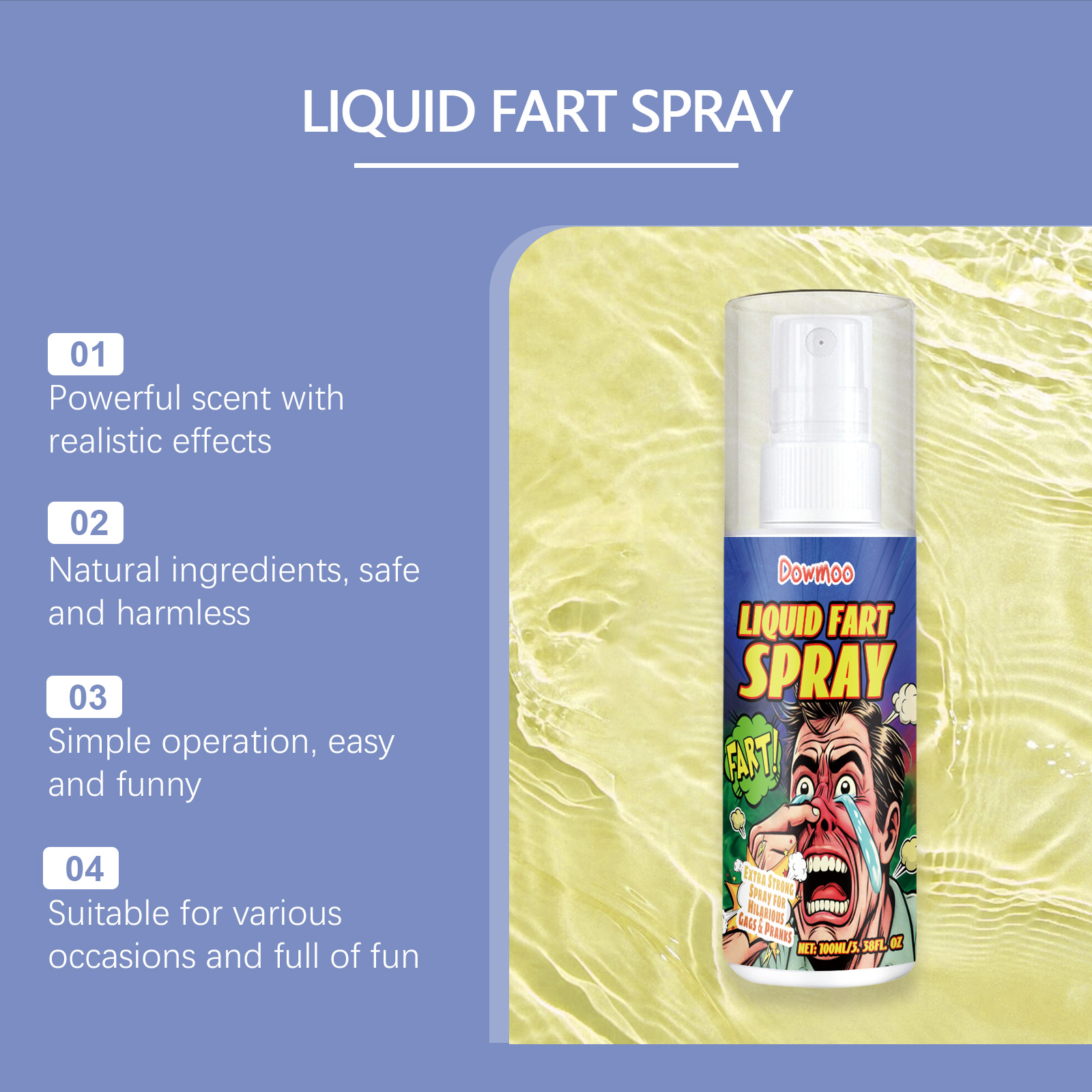Prank Fart Spray Strong Odor For April Fools Joke Party Entertainment Portable Concentrated Liquid Prank Toy 100ml