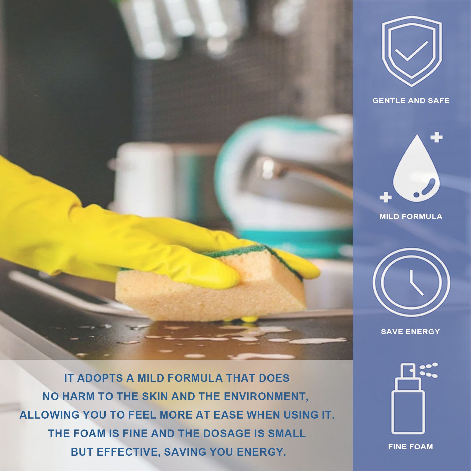 Multi Purpose Foam Cleaner For Kitchen Stove Cookware And Multi Surface Cleaning 120ml