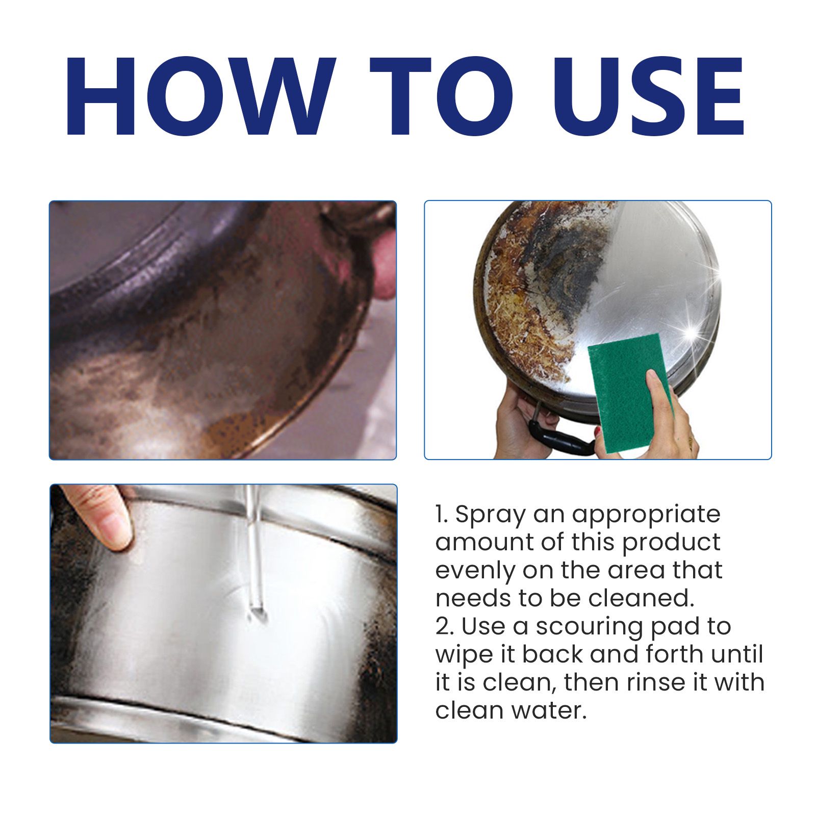 Multi Purpose Foam Cleaner For Kitchen Stove Cookware And Multi Surface Cleaning 120ml