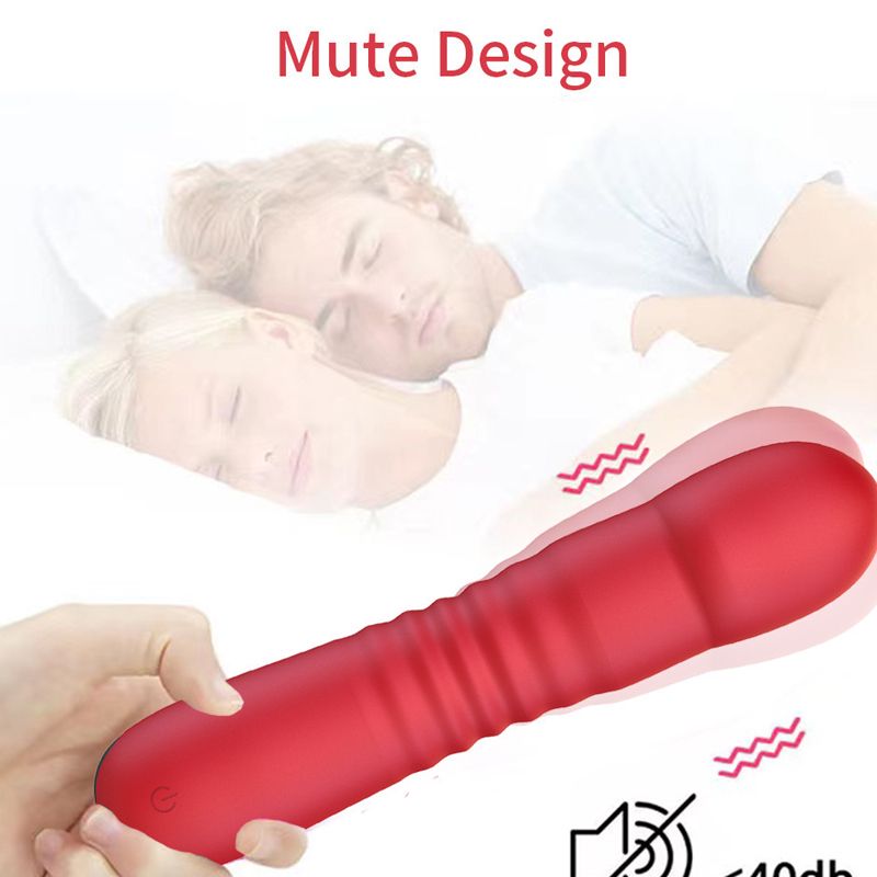 Thrusting Vibrator for Women Realistic Dildo Wand Telescopic Vibration Masturbator Fully Automatic Massager Couples Adult Sex Toy