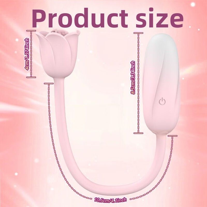 (Purple) Love Egg Bullet Vibrators Masturbator Adult Toy Rose App Clitoral Teasing Dual Head Vibrating Massage Wand Sex Toys for Women