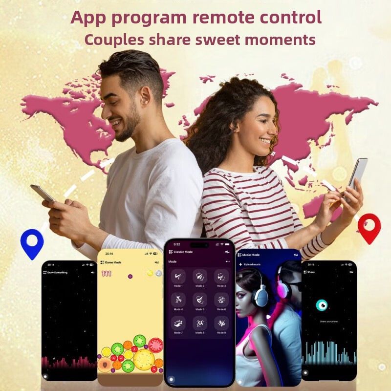 (Purple) Love Egg Bullet Vibrators Masturbator Adult Toy Rose App Clitoral Teasing Dual Head Vibrating Massage Wand Sex Toys for Women