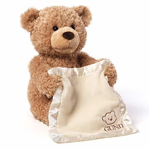 GUND Peek A Boo Teddy Bear Animated Stuffed Animal Plush 11 5