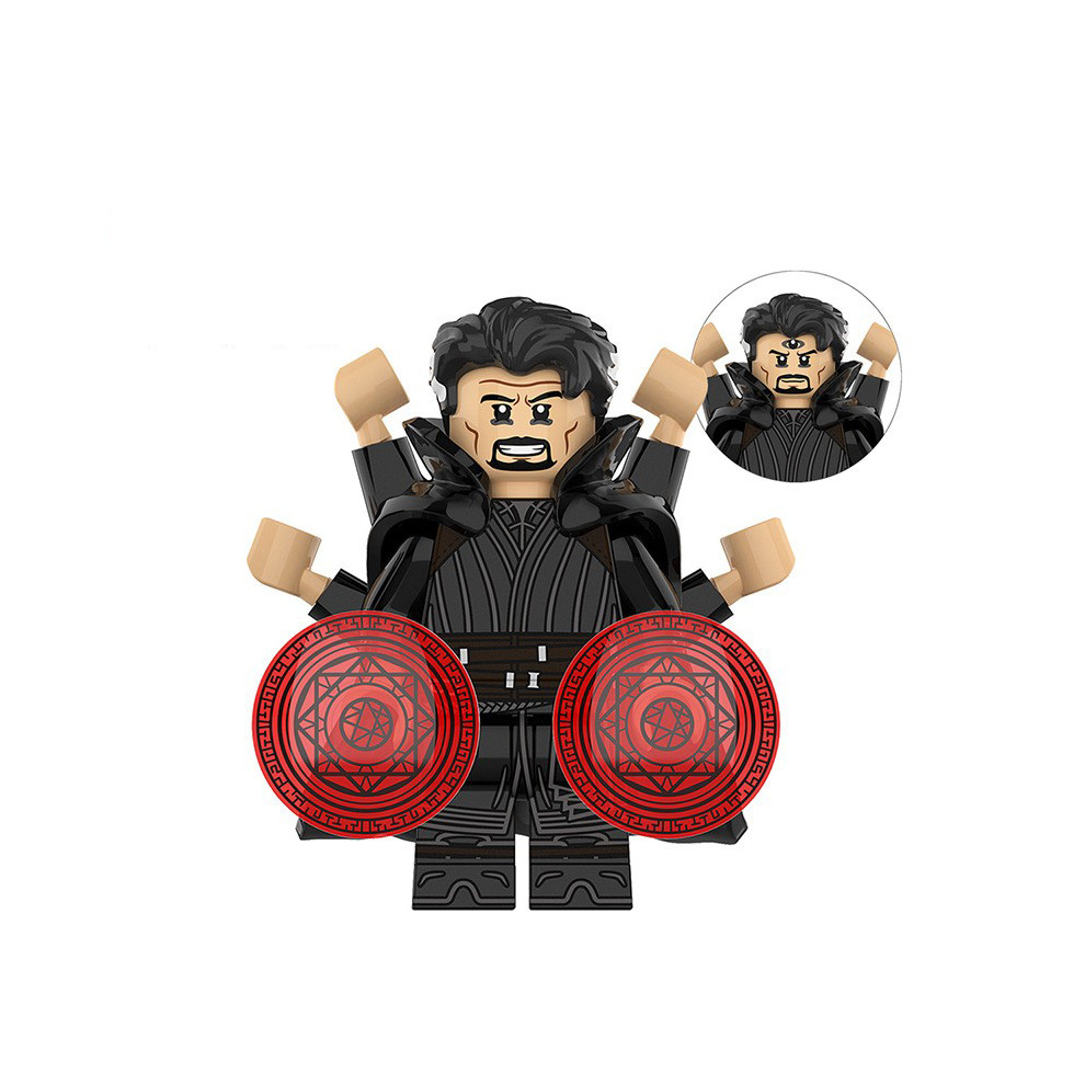 8pcs Superhero Doctor Strange Scarlet Witch Action Figure Mini Building Blocks