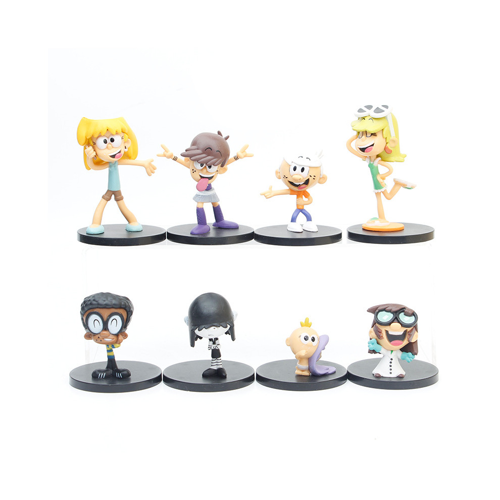 8Pcs/Set The Loud House Action Figure Model Toys Kids Gift
