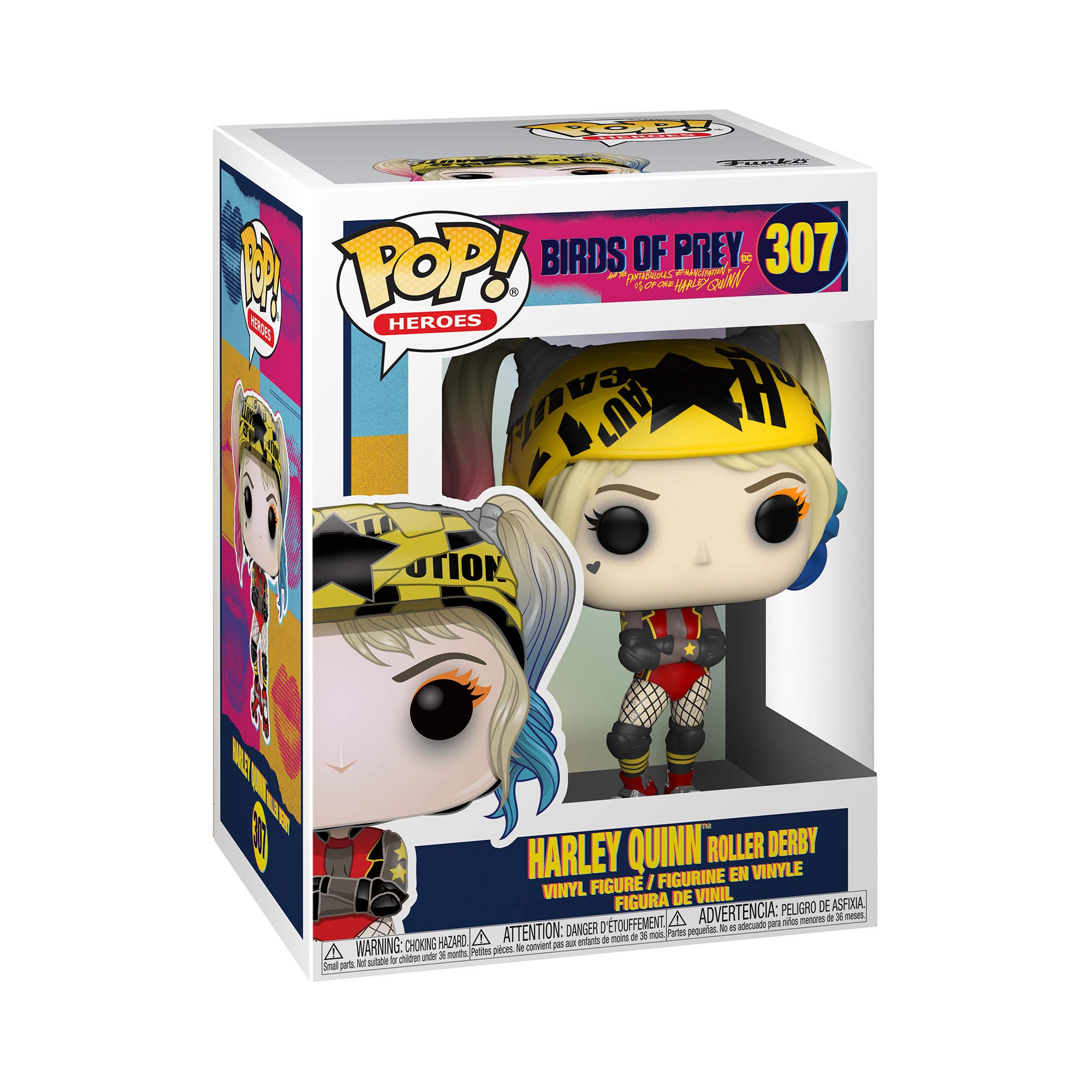 Action Figure Toys Funko POP Heroes Birds of Prey Harley Quinn Roller Derby Collectible Vinyl Figure Desk Decoration Christmas Birthday Party Surprise Gift Multicolour
