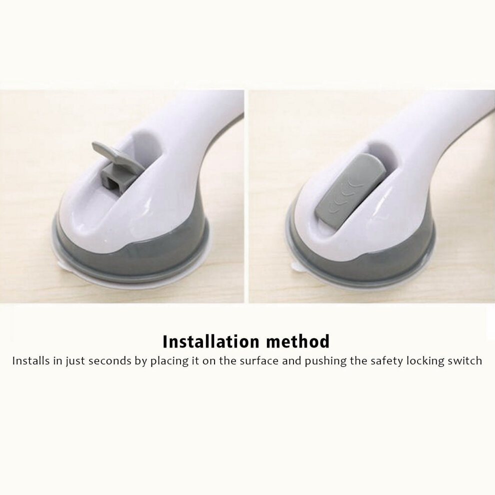 2X Bathroom Support Grab Handle Shower Safety Suction Grip Hand Rail