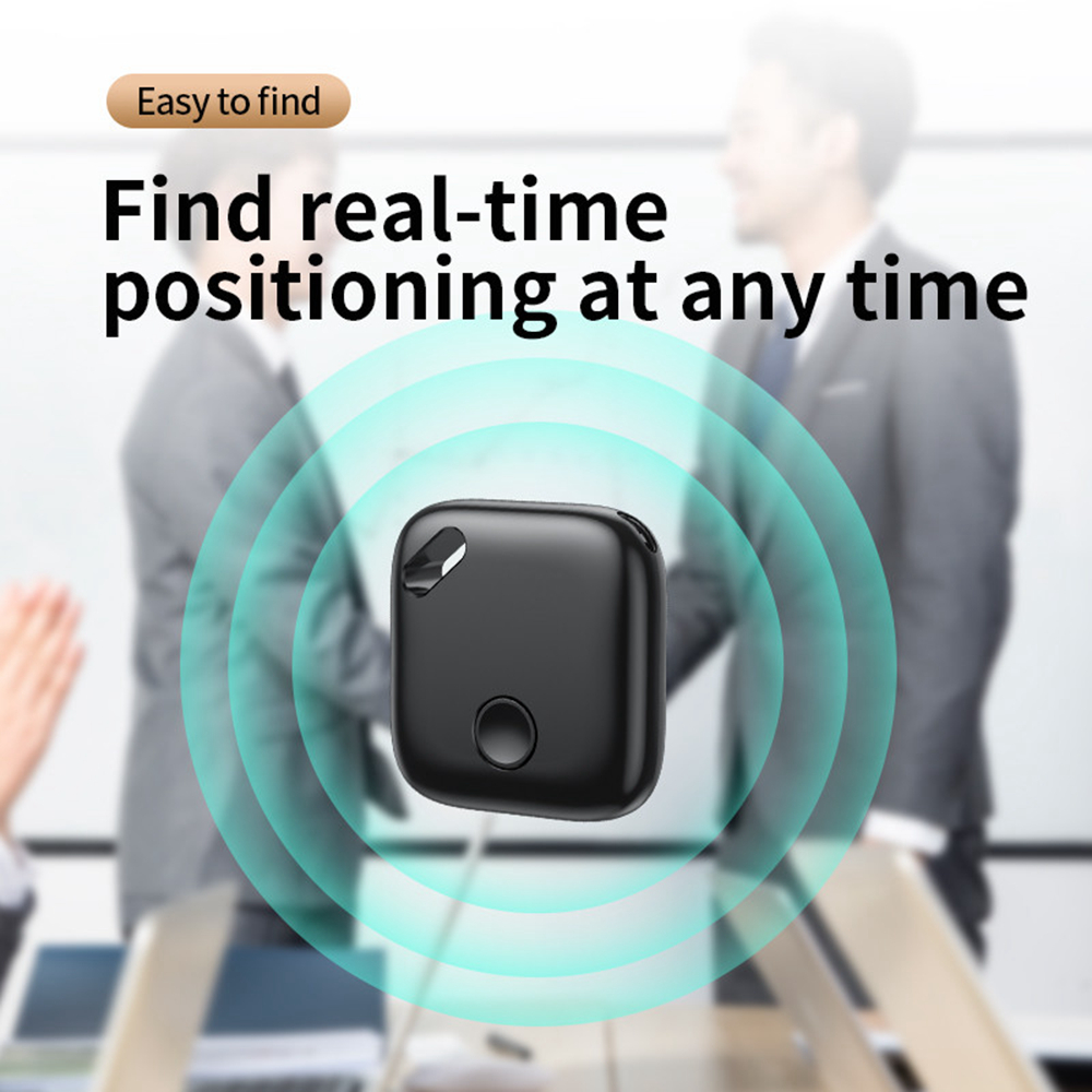 (White) Bluetooth Key Locator iTag Compatible with Find My APP Smart Tracker Anti-lost Global Positioning