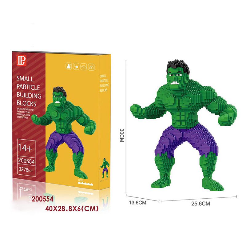 Superheroes Hulk Superman Mini figures Building Block Educational Game Toy