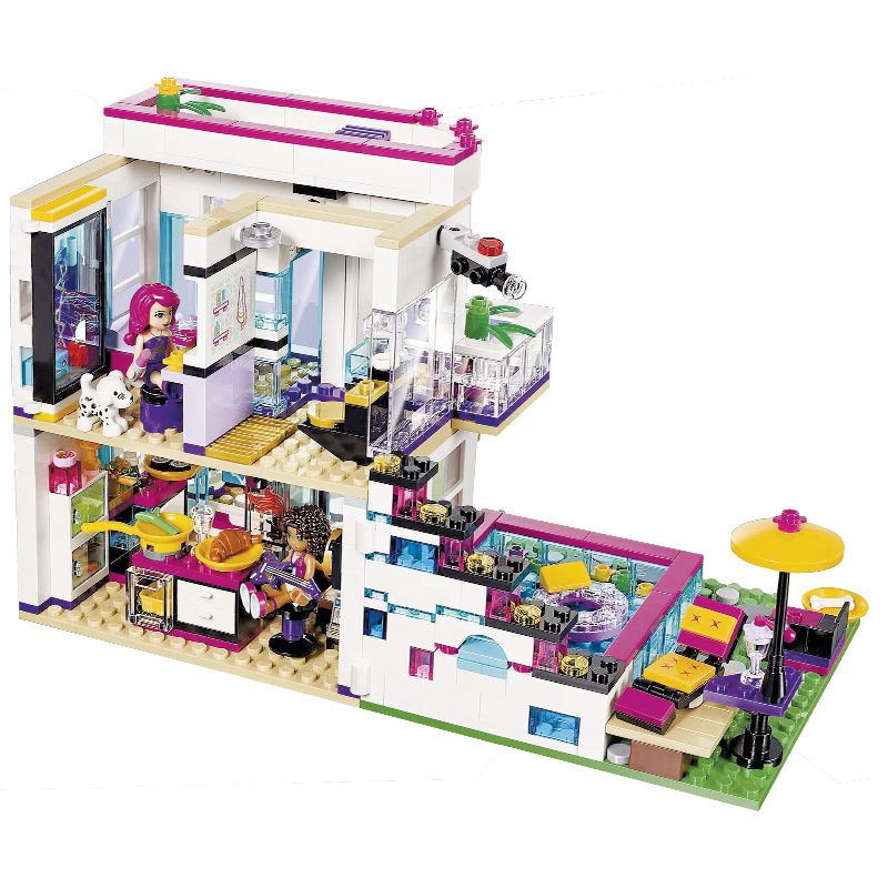 Livis Pop Star House Girl Series Building Blocks Educational Toy for Children Birthday Gifts