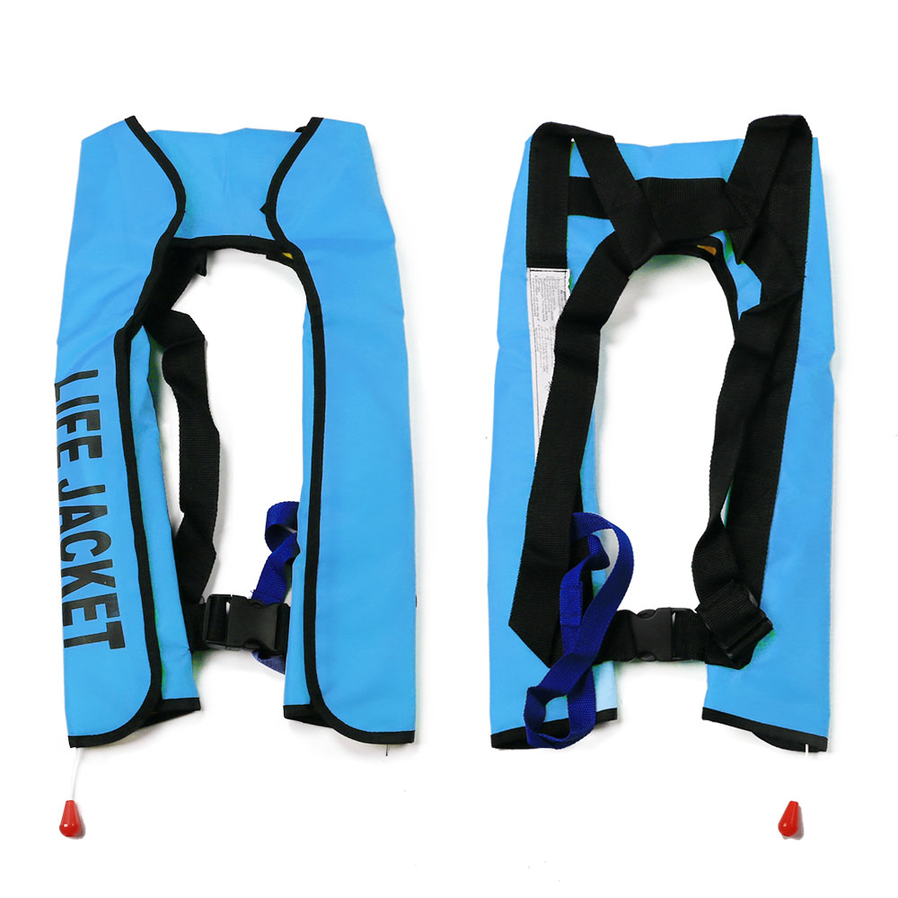 (Red) Life Jacket Inflatable Life Vests Automatic Buoyancy Aid Lifejacket Adjustable Comfortable for Boating Fishing Surfing Water Sports Swimming Kayaking Water Sports  Motorboat 150N
