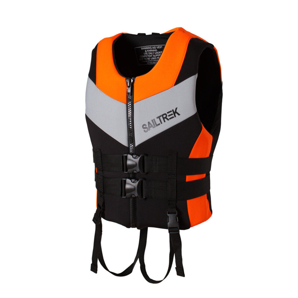 (Red S) Life Jacket Adult Kids Life Vest Neoprene Floating Buoyancy Aid Lifejacket for Outdoor Paddle Boarding Rafting Snorkelling Fishing Ski Kayak Swimming Sailing Boating Water Sports