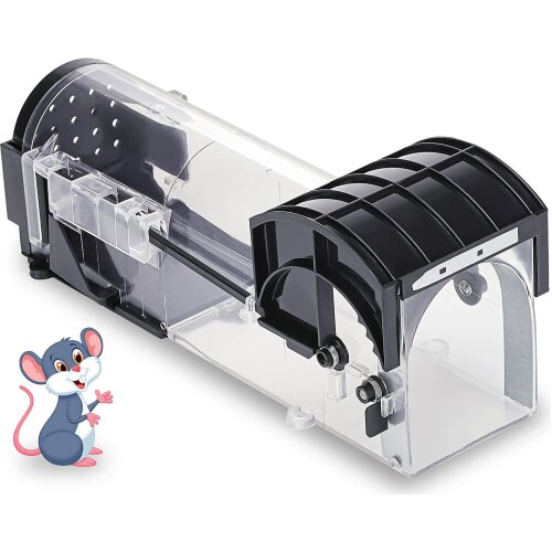 Mouse Trap No Kill,Humane Mouse Traps for Indoors, Rodent Trap High Sensitive No Kill, Mousetrap Poison Substitute Friendly for Kids and Pet, Professional Mice Trap Mouse Catcher Reusable and Easy to Use