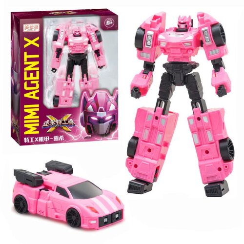 (Yellow) 5 Styles Miniforce X Lucybot Lucy Bot Ranger Transformer Machine Car Robot Toy Christmas Gift