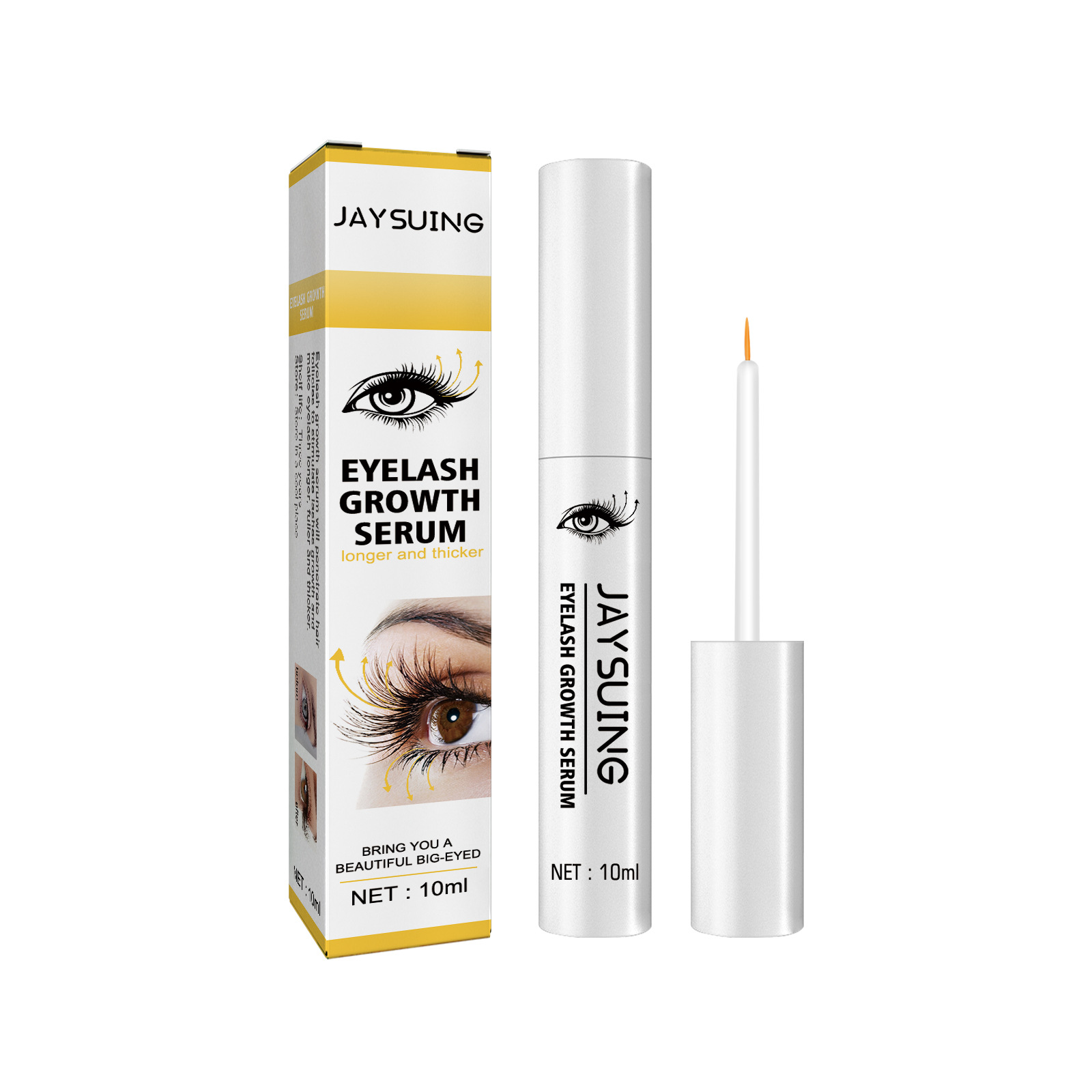 Eyelash Growth Serum Essence Longer Fuller Eyelash Enhancer Eye Care Makeup Gentle Formula Lash Lift Lengthening Nourishing