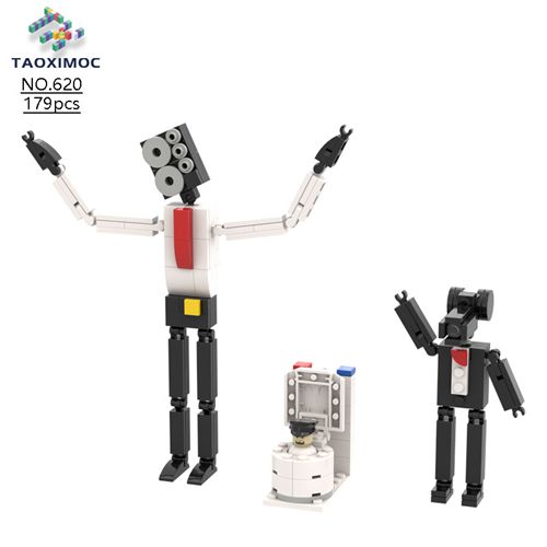 Toilet Skibidi Building Blocks Tv Monitor Cameradiy Puzzle Toys Game Model Idea Birthday Gift for Boys Kids Adult Fans