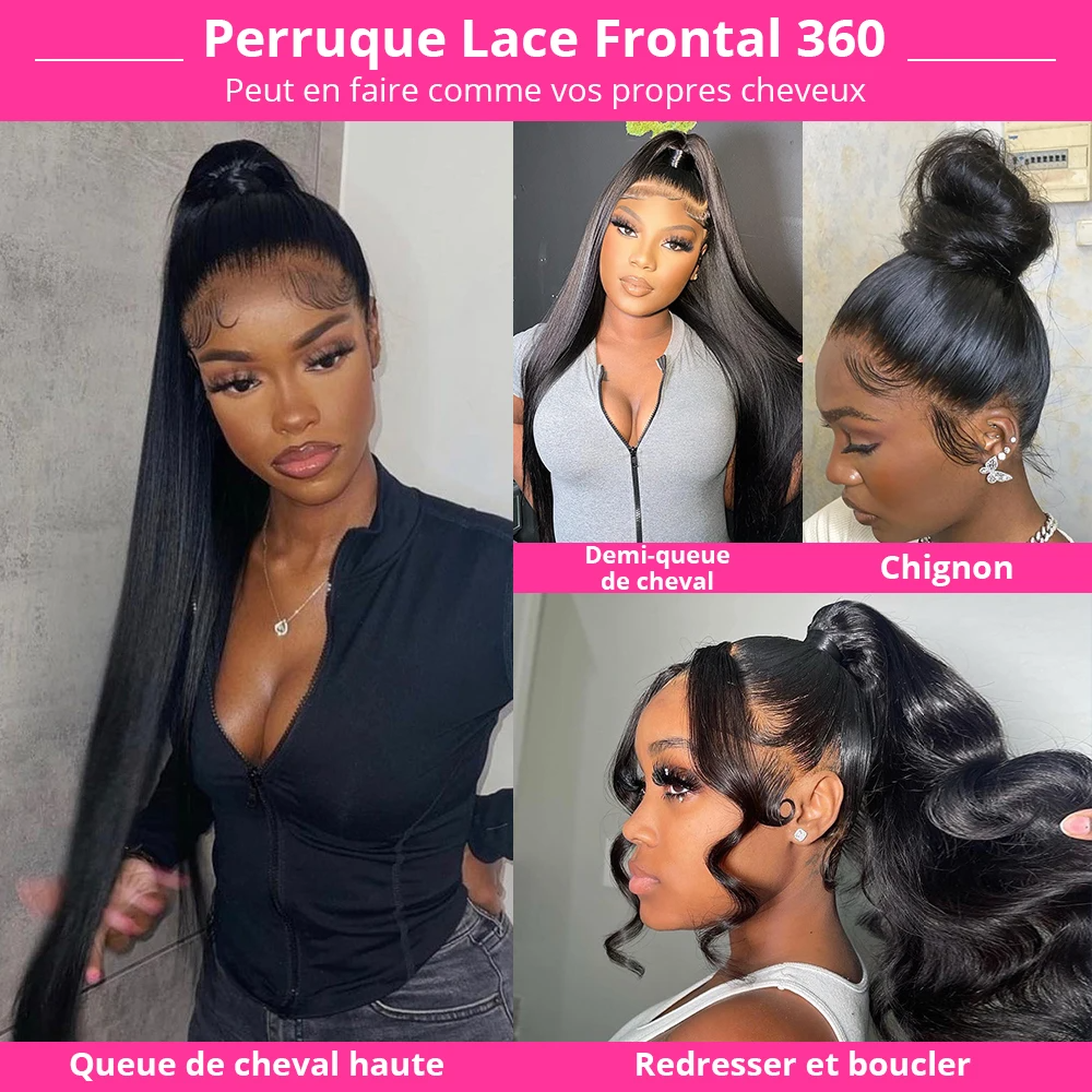 (14inches) 180 Percent Smooth Lace Front Human Hair Wigs Brazilian Straight 360 HD Lace Frontal Wig Human Hair Cheaper Wigs For Women PrePlucked