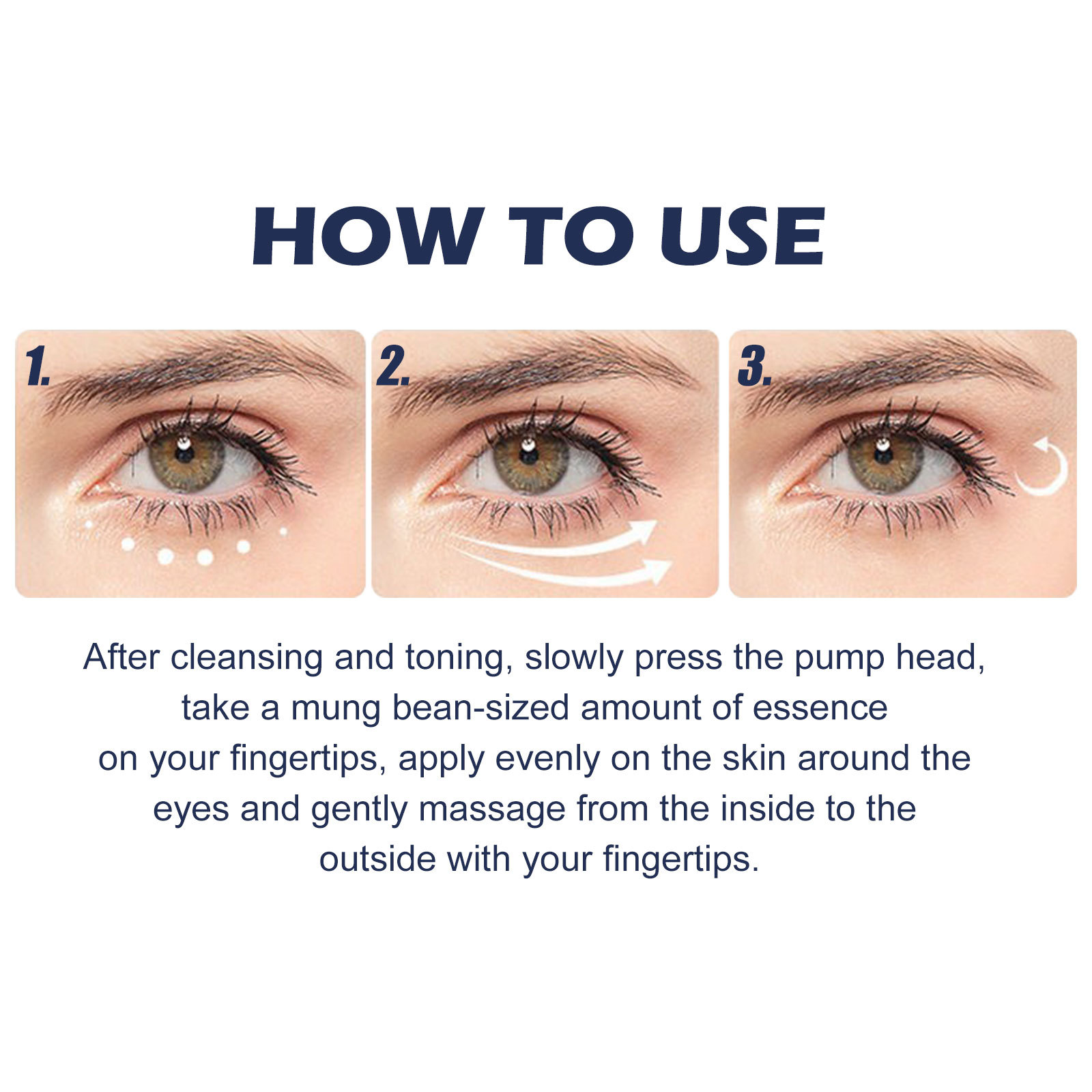 (1 PC) Anti Dark Circles Eye Serum Smooth Hydrates Lighten Eye Wrinkles Moisturize Fade Fine Lines Skin Lifting Firming Repair Roughness Anti Puffiness