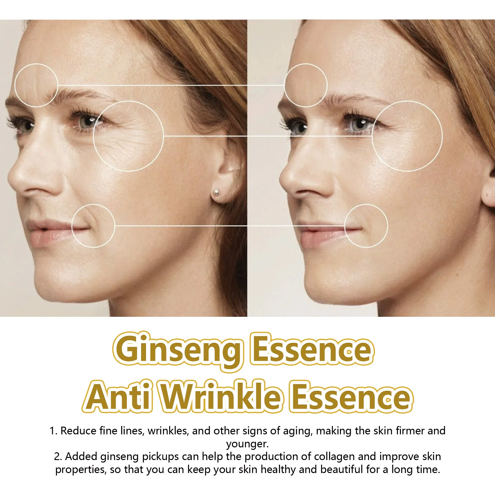 Ginseng Facial Toner Deep Hydration Moisturizing Facial Serum for Skin Care