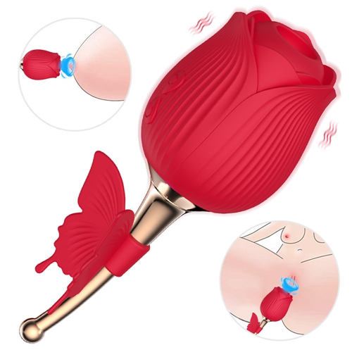 Sucking Vibrator Egg for Women Nipple Massager Nipple Vagina Clit Stimulate Rose Flower Vibrators Masturbators Adult Sex Toys for Women Oral Sucker