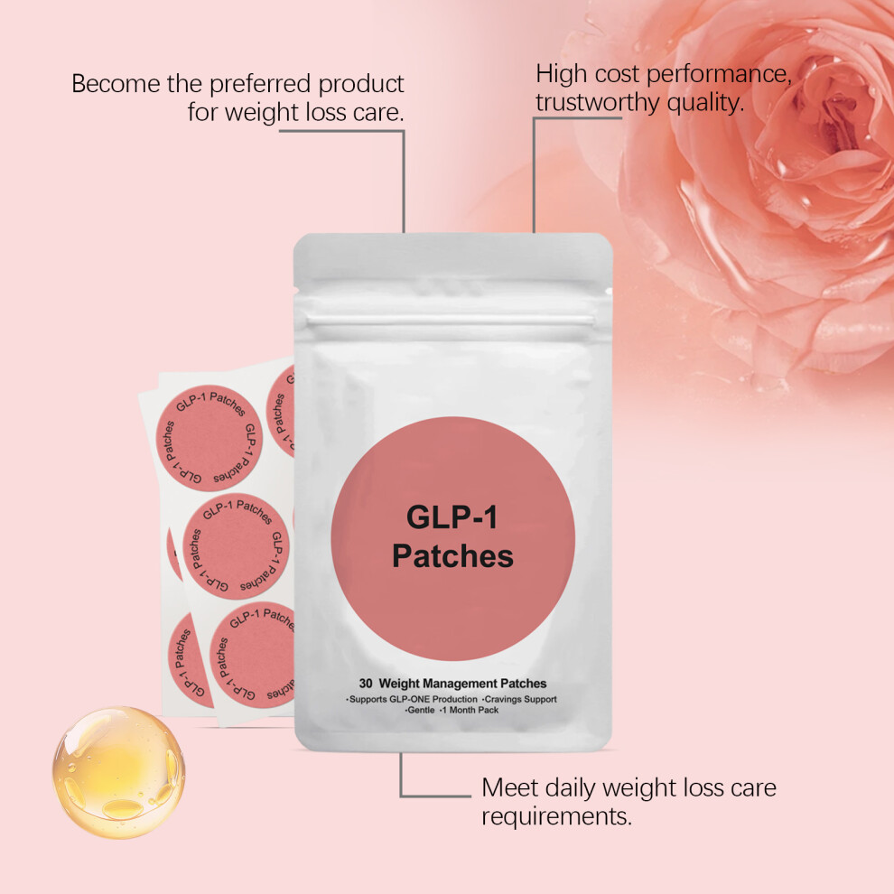 30PCS GLP-1 Patches Body Slimming Patches Skin Firming Fat Burning Weight Management Patches