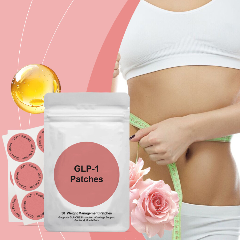 30PCS GLP-1 Patches Body Slimming Patches Skin Firming Fat Burning Weight Management Patches