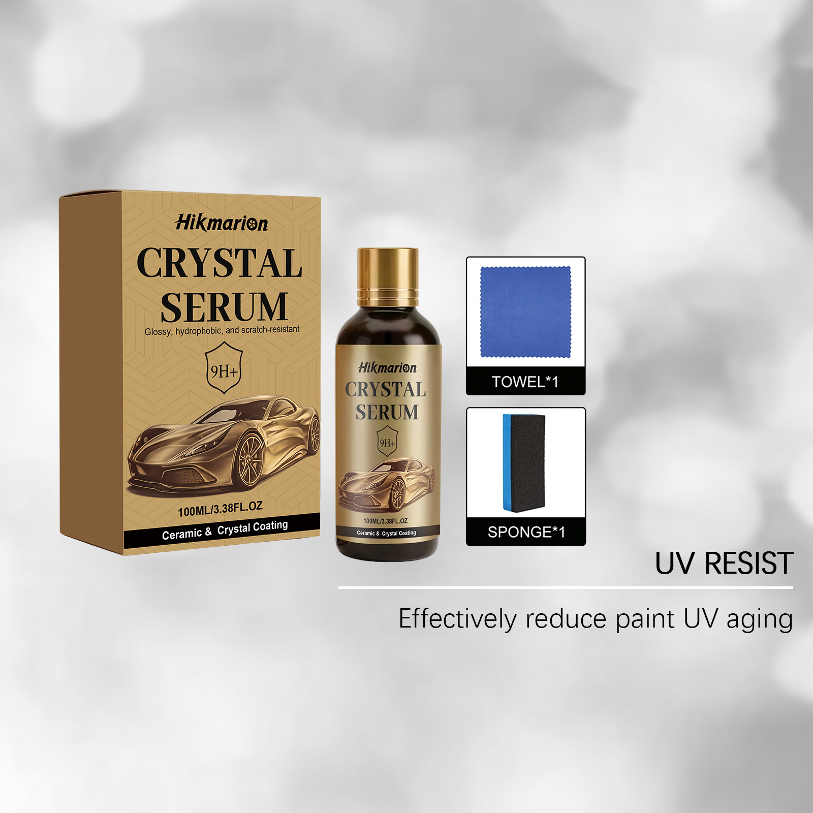 9H+ Car Ceramic Coating 100ml Liquid Nano Crystal Serum Polishing Wax Anti-corrosion Waterproof Auto Detailing Paint Protection ﻿