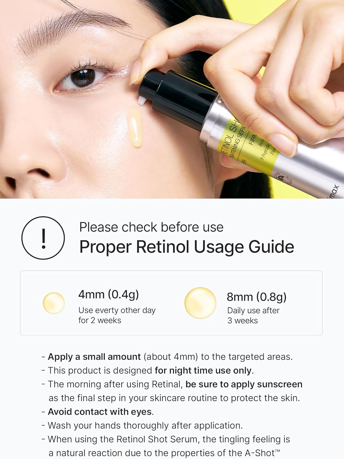 celimax The Vita A Retinol Shot Tightening Serum With Pure Vitamin A Retinol Peptide Pore Minimizer Wrinkles  Fine Lines Firmer Skin 30ml