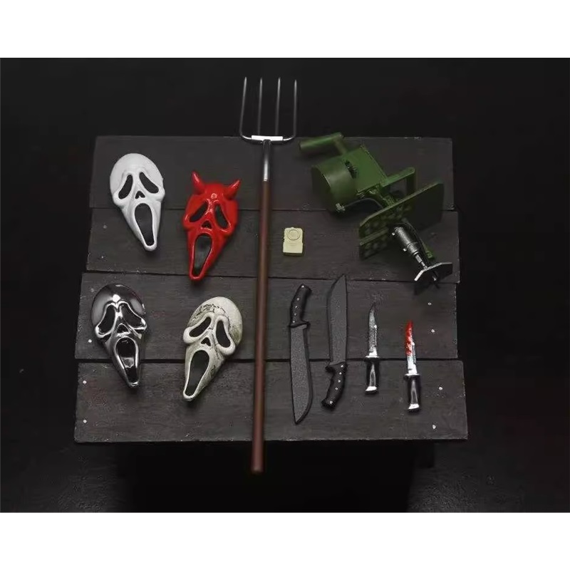 Ghost Face Killer NECA Scream Shout Deadly Roar Cloth Deluxe Seven Inch Movable Figure Statue Usage Violation