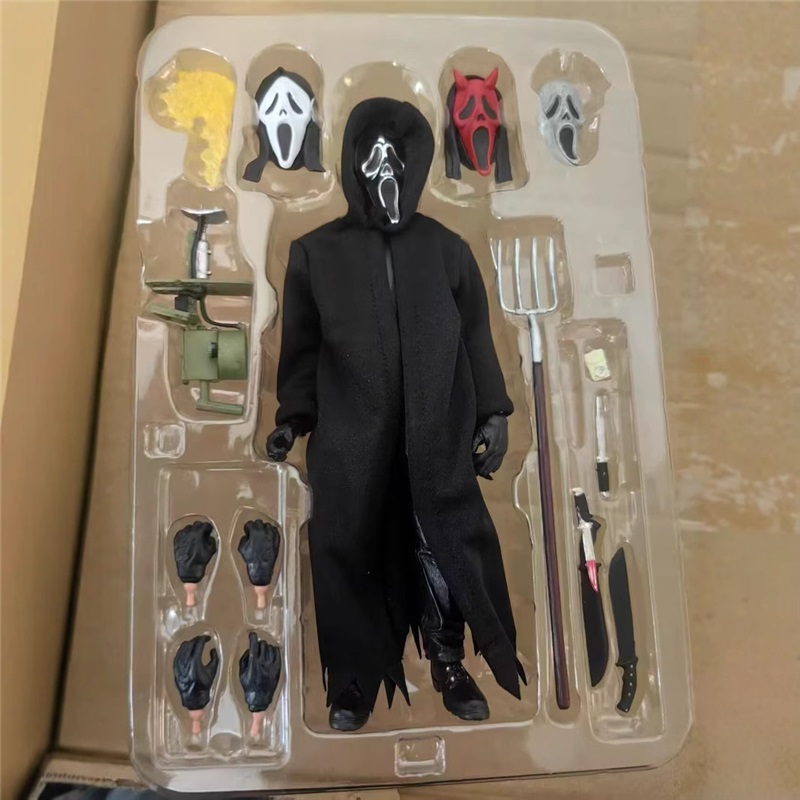 Ghost Face Killer NECA Scream Shout Deadly Roar Cloth Deluxe Seven Inch Movable Figure Statue Usage Violation