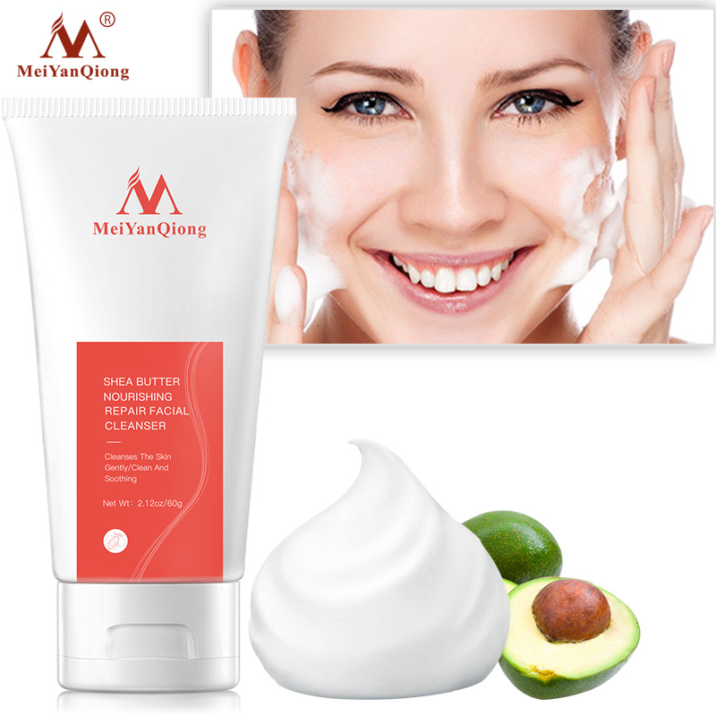 Shea Butter Repair Facial Cleanser For Nourishing Gentle Cleansing And Skin Barrier Support Daily Face Wash 80g