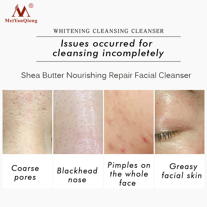 Shea Butter Repair Facial Cleanser For Nourishing Gentle Cleansing And Skin Barrier Support Daily Face Wash 80g