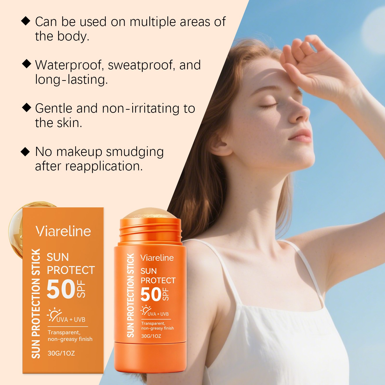 Face Protection Stick Lightweight Refreshing Shield For Summer Outdoor Daily Defense And Easy Application