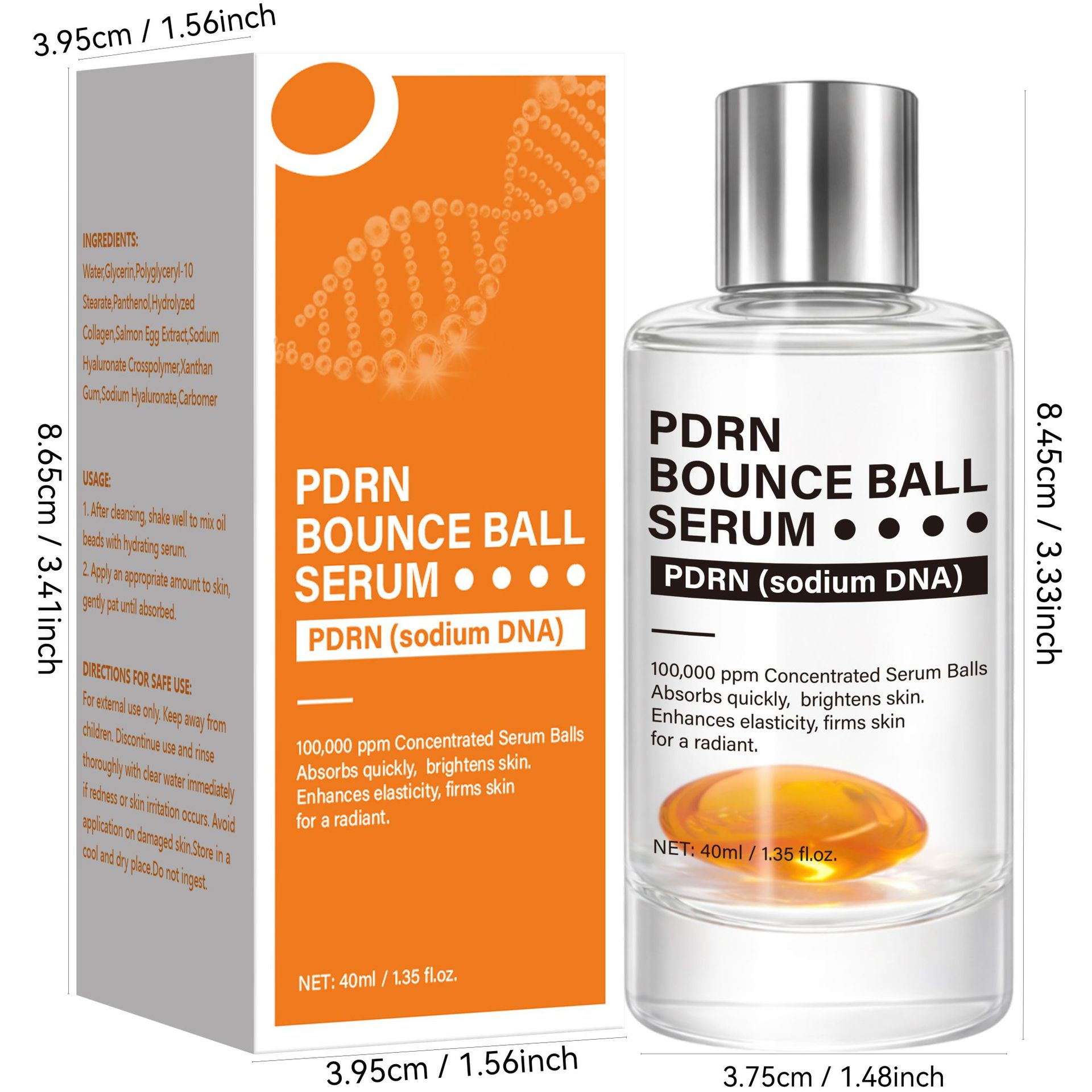 DRN Bouncy Ball Essence For Firming Hydrating And Revitalizing Daily Facial Treatment 40ml