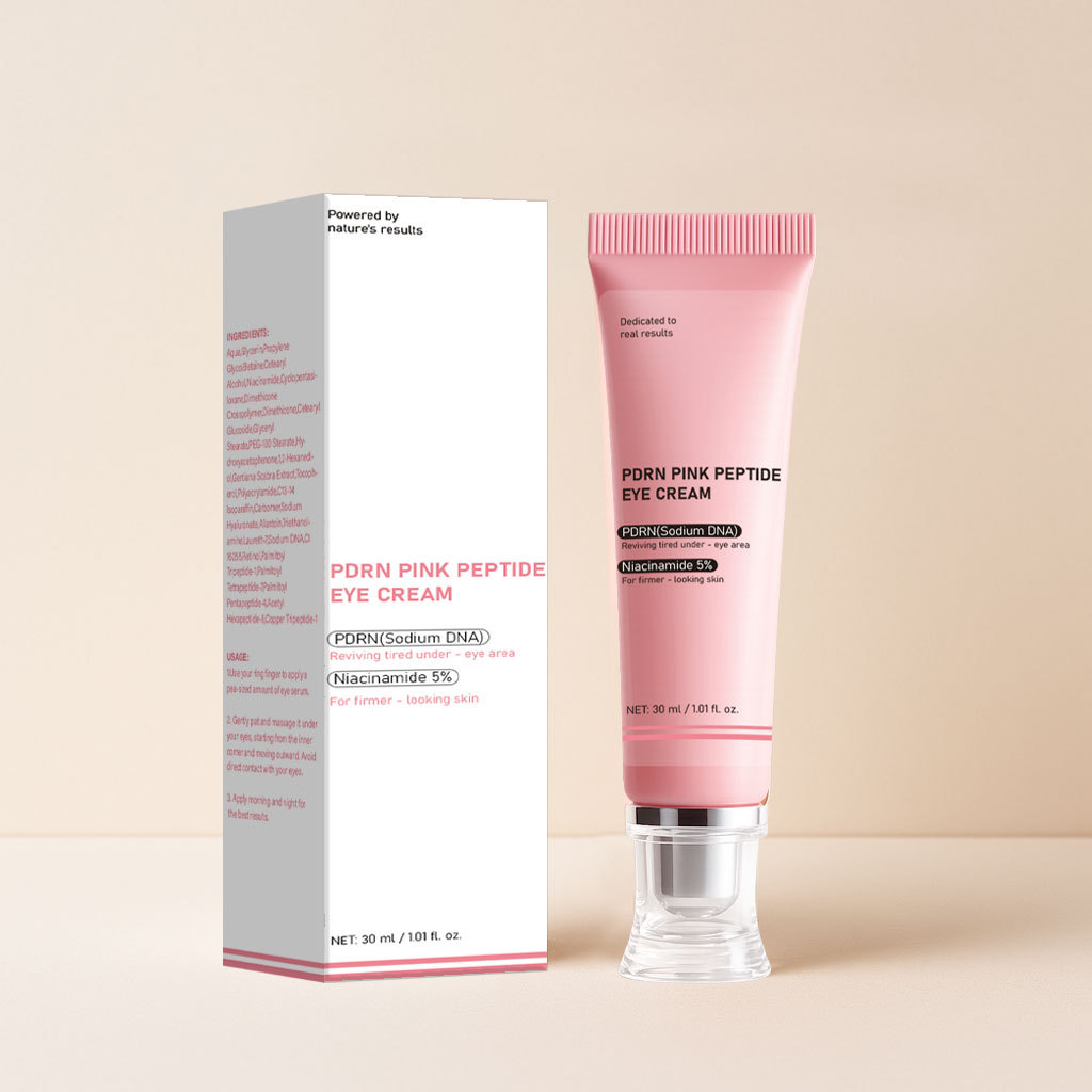 Pink Peptide Eye Cream Firming Hydrating Smoothing For Fine Lines And Puffiness Daily Care Treatment 30g