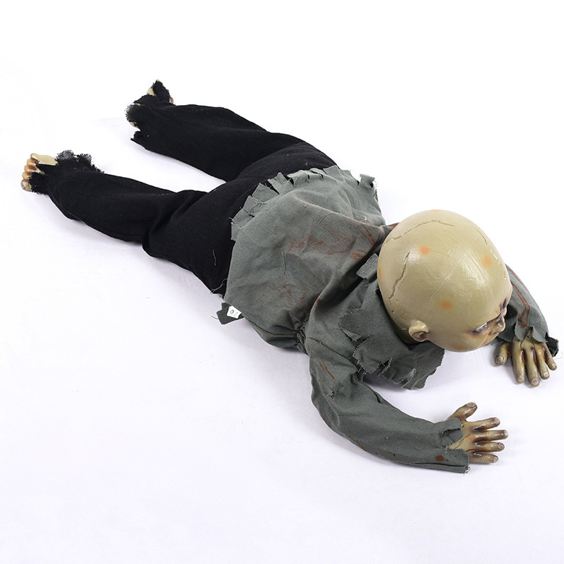 Ghost BB Halloween Horror Decorations Crawling Ghost Haunted House Escape Room Ornaments Auto Induction Decor Props