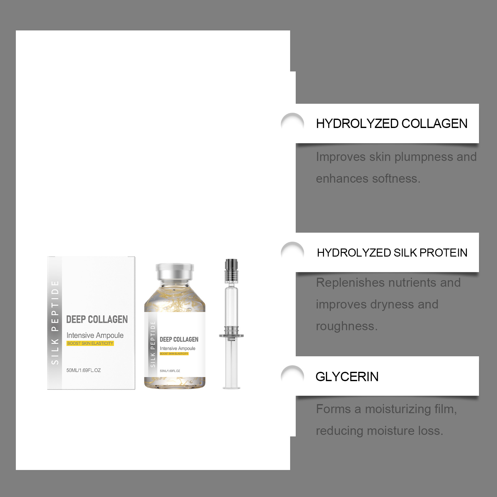 Moisturizing Ampoule Essence Liquid Refreshing Watery Skin Texture Care Facial Skin Hydrating Brightening Delicate Ampoule Serum