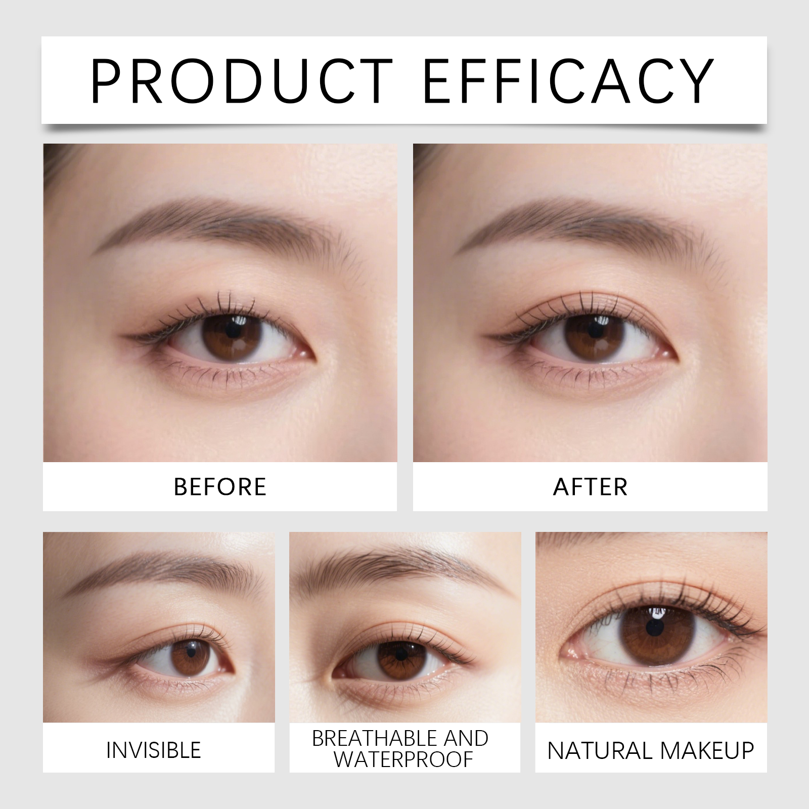 Eyelid Shaping Cream Invisible Traceless Natural Makeup Effect Waterproof Sweatproof Long Lasting Fit Hard To Remove Makeup Eye Cosmetic Use