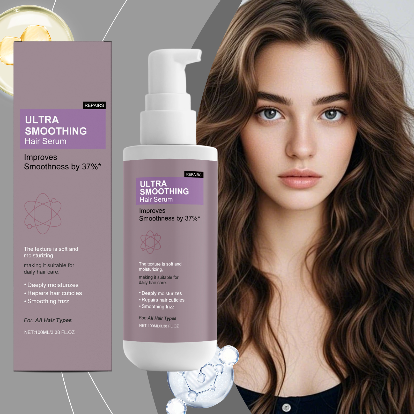 Soft Hair Care Essence Mild Nourish Light Fresh Repair Dry Frizzy Daily Hair Beauty Treatment