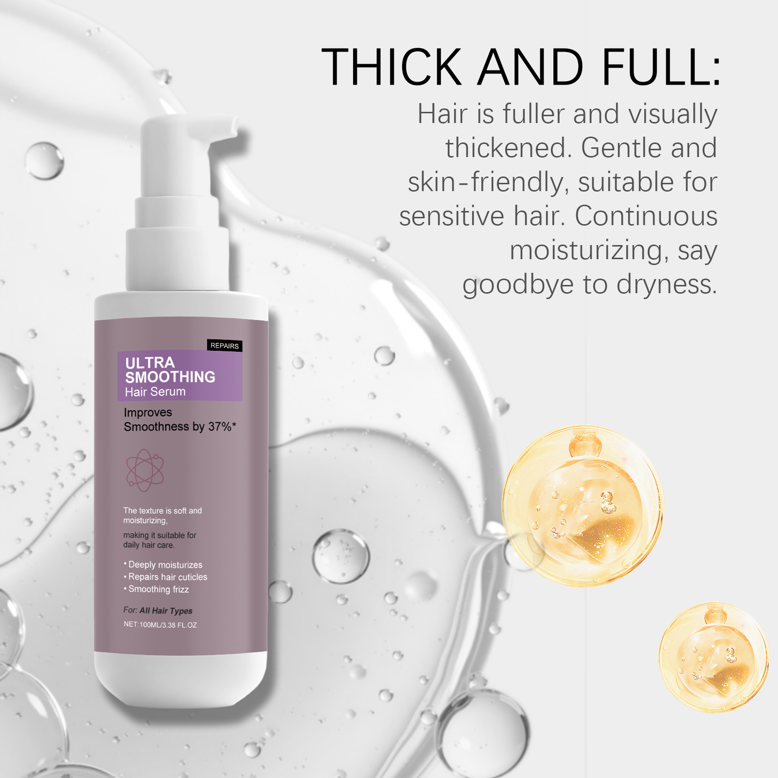 Soft Hair Care Essence Mild Nourish Light Fresh Repair Dry Frizzy Daily Hair Beauty Treatment