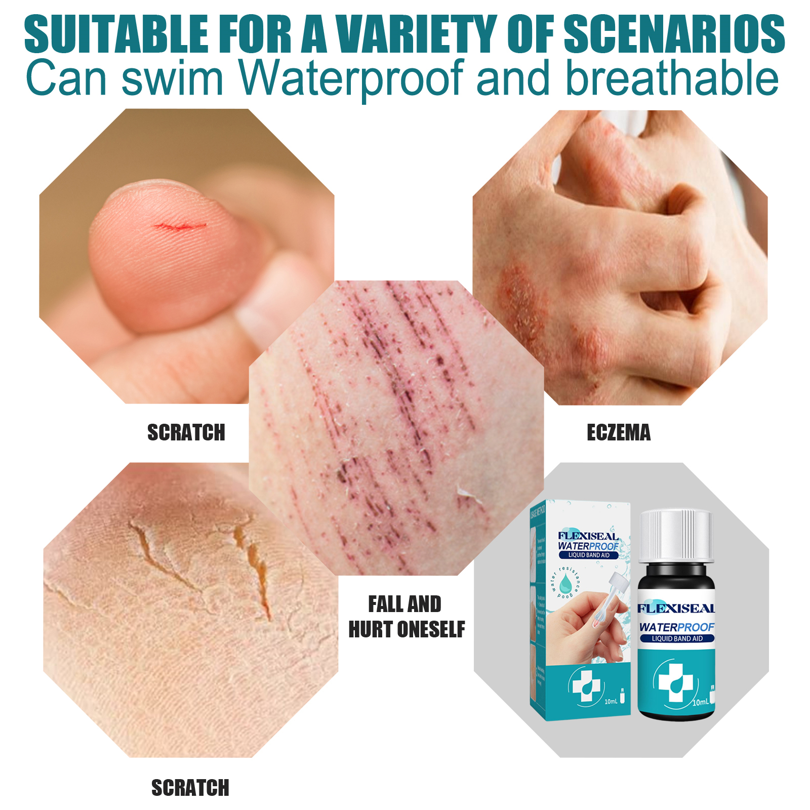 Liquid Bandage Mild Cleansing Nourishing Smooth Body Skin Relieve Discomfort Daily Care Supplies