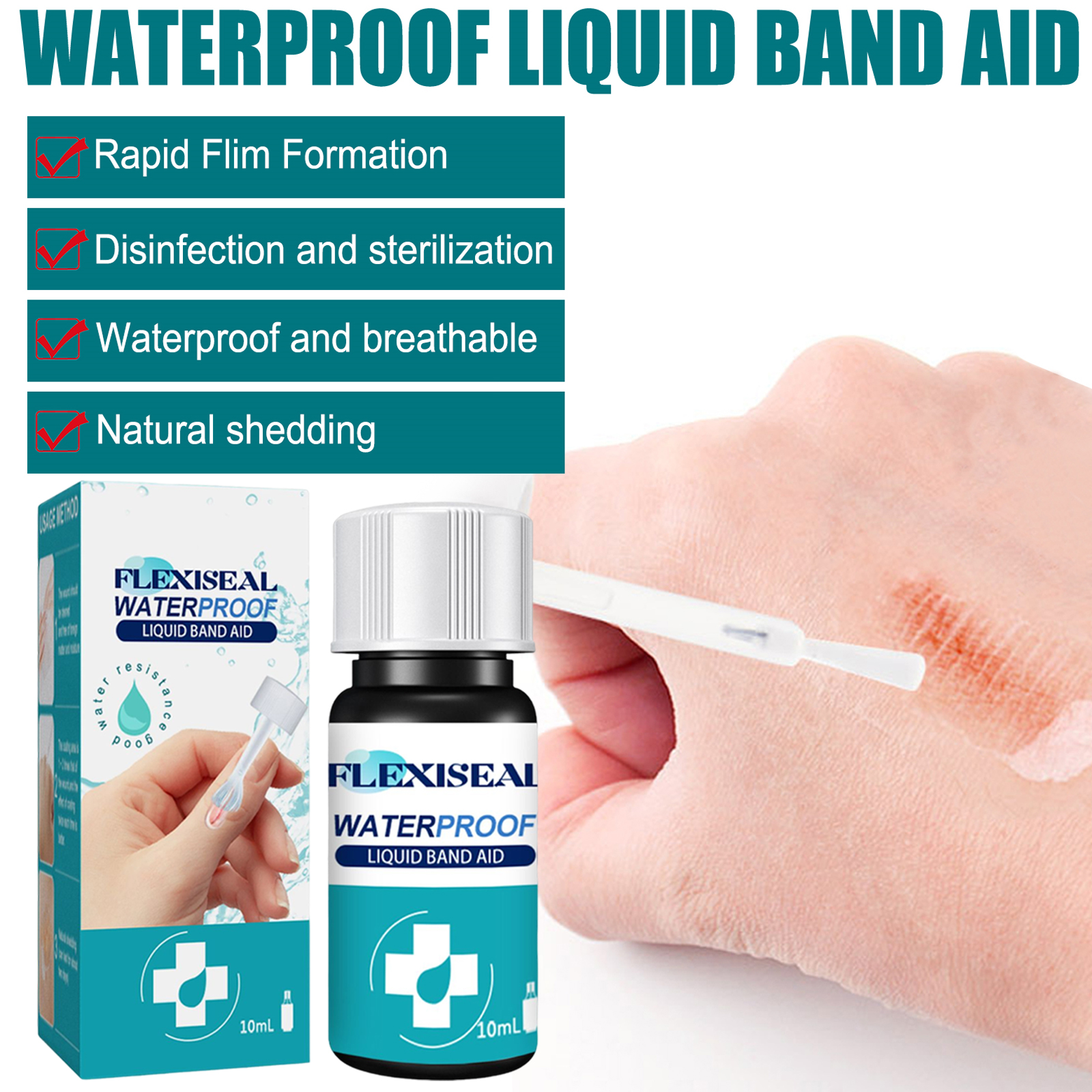 Liquid Bandage Mild Cleansing Nourishing Smooth Body Skin Relieve Discomfort Daily Care Supplies
