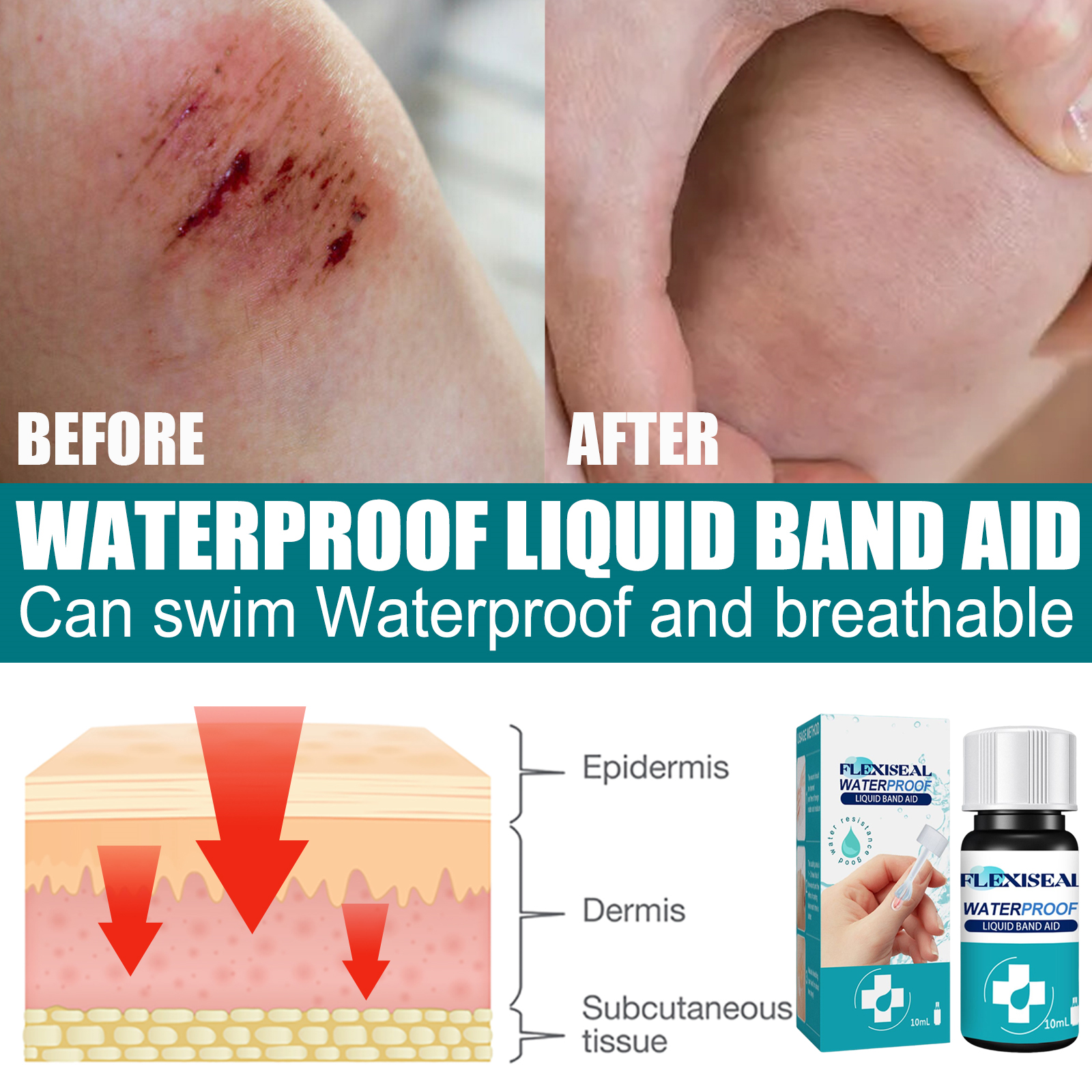 Liquid Bandage Mild Cleansing Nourishing Smooth Body Skin Relieve Discomfort Daily Care Supplies