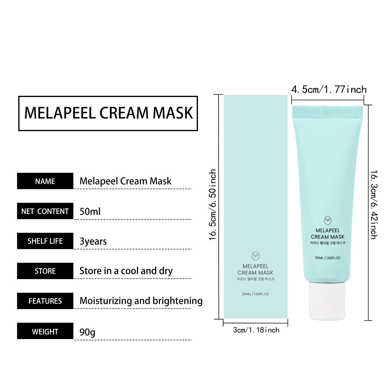Brightening Peel Off Mask Mildly Cleanses Skin Radiant And Glossy Daily Facial Skin Care Treatment