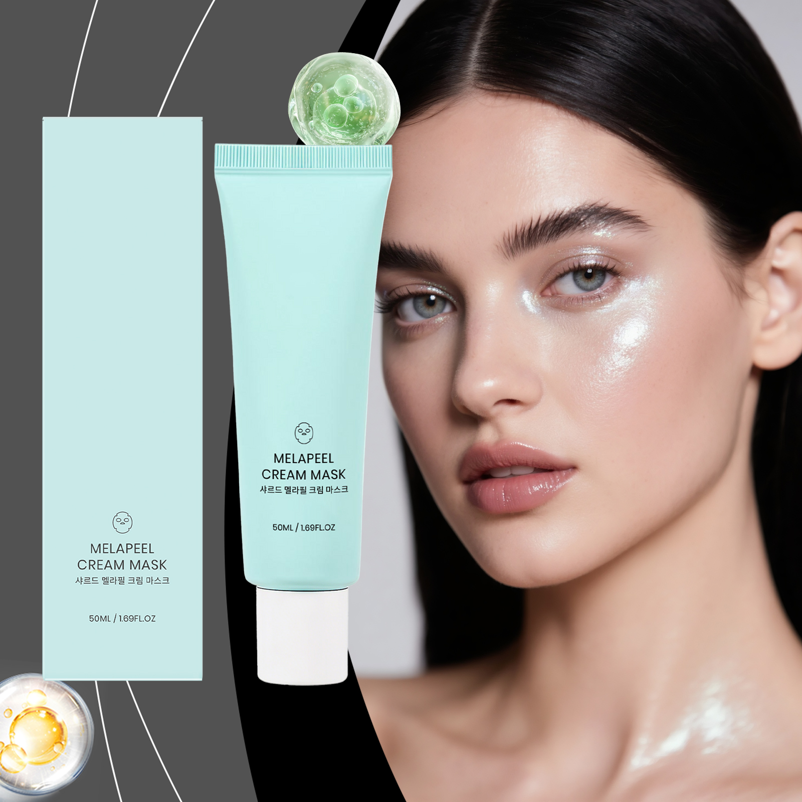 Brightening Peel Off Mask Mildly Cleanses Skin Radiant And Glossy Daily Facial Skin Care Treatment