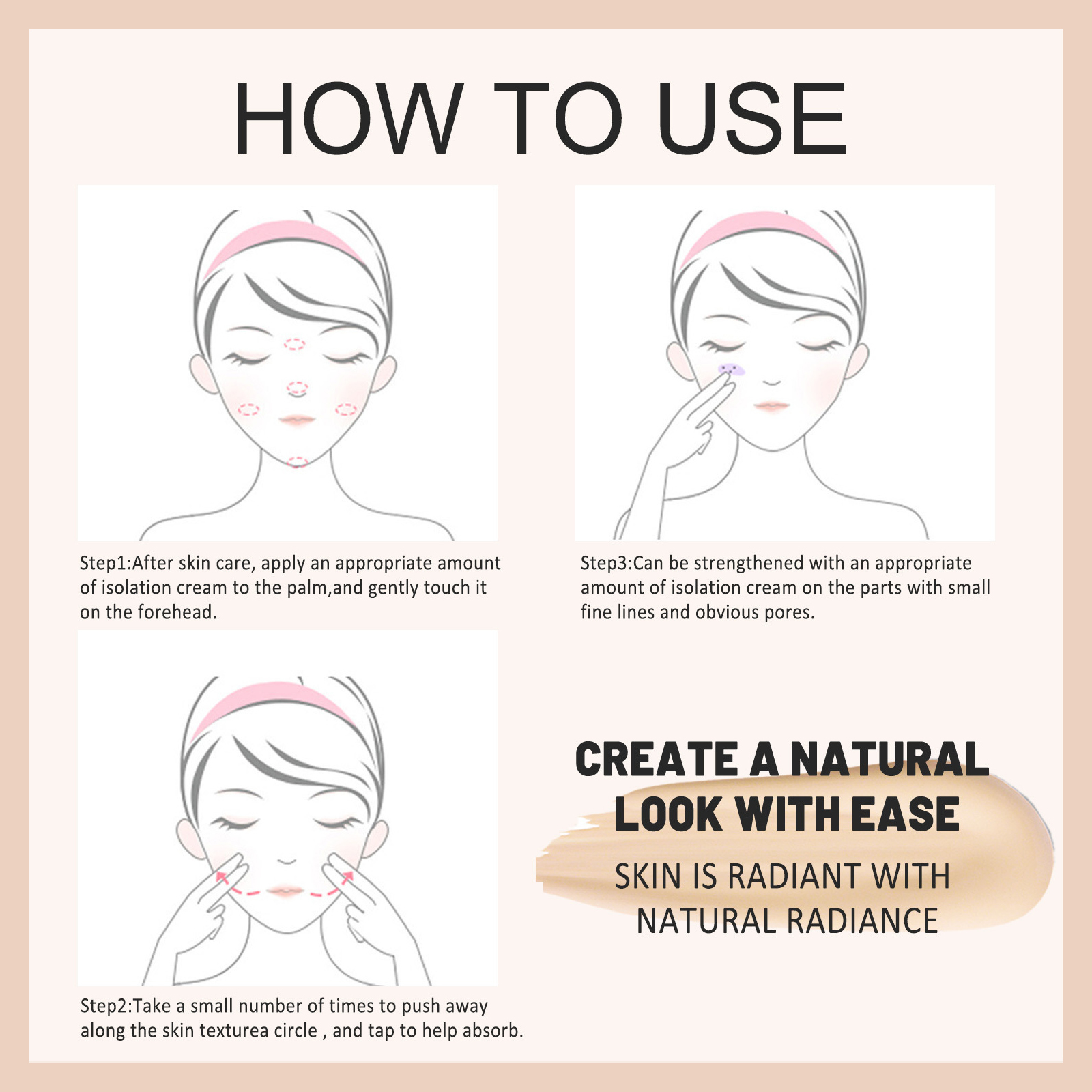 Primer Isolation Cream Moisturizing Concealing Brightening Soft Longlasting AntiFading Makeup Base For Facial Skin Foundation Matching Cosmetic