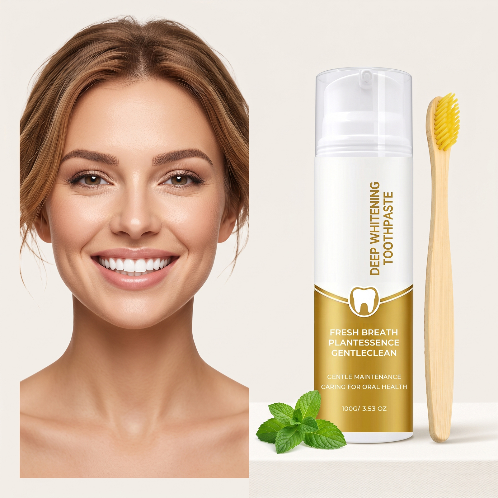 Deep Cleansing Toothpaste Daily Mild Clean Interdental Household Oral Care Home Teeth Gum Daily Goods